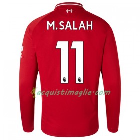 Divisa di Calcio Liverpool M.Salah 11 Prima 2018/2019 Manica Lunga